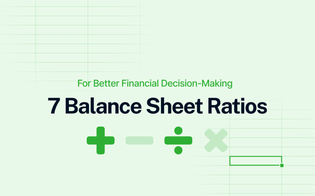for better financial decision-making: 7 balance sheet ratios cover image