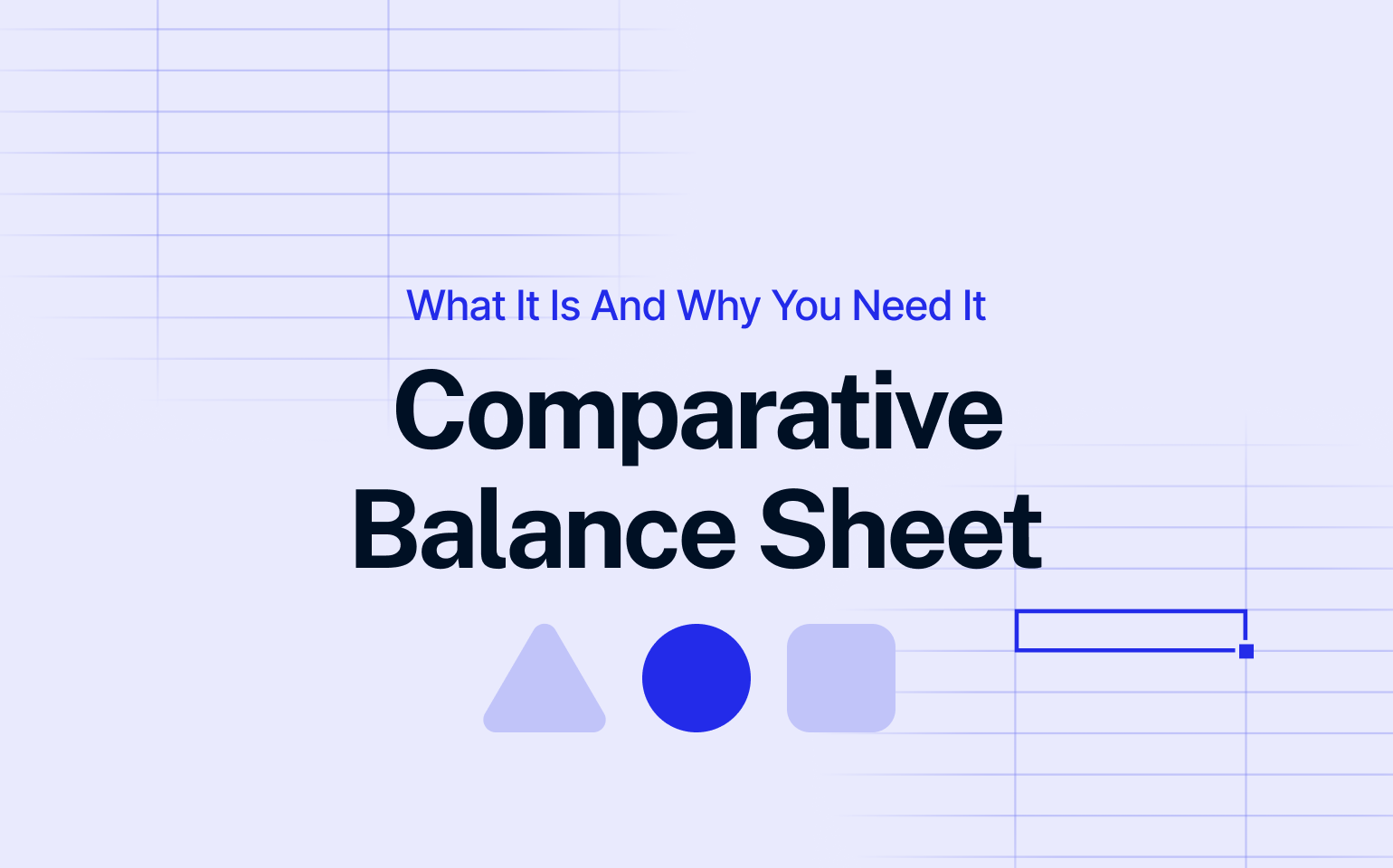 comparative balance sheet