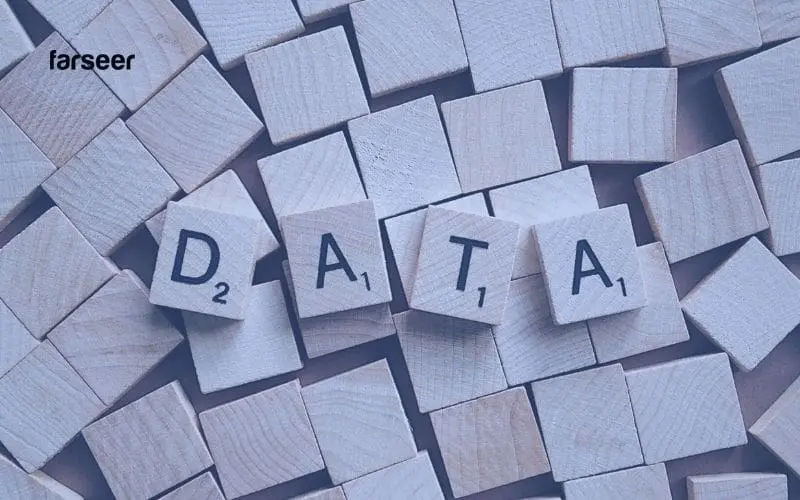 Wooden tiles spelling “DATA” surrounded by chaos – reflecting the data fragmentation challenges Profitability Planning