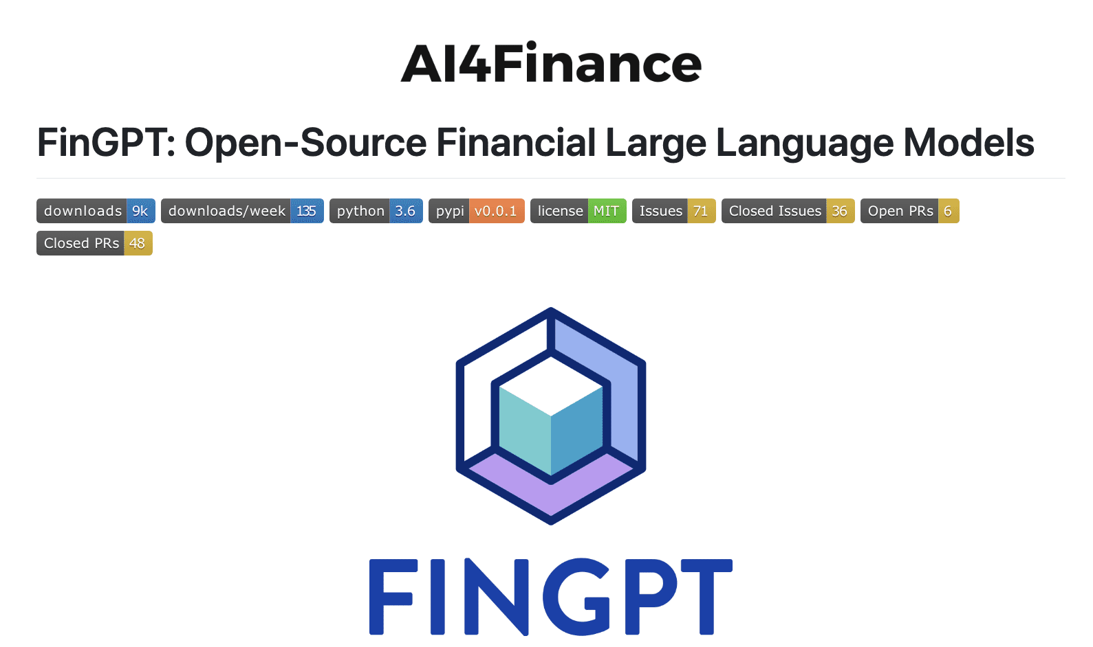 one of the best ai for finance, fingpt