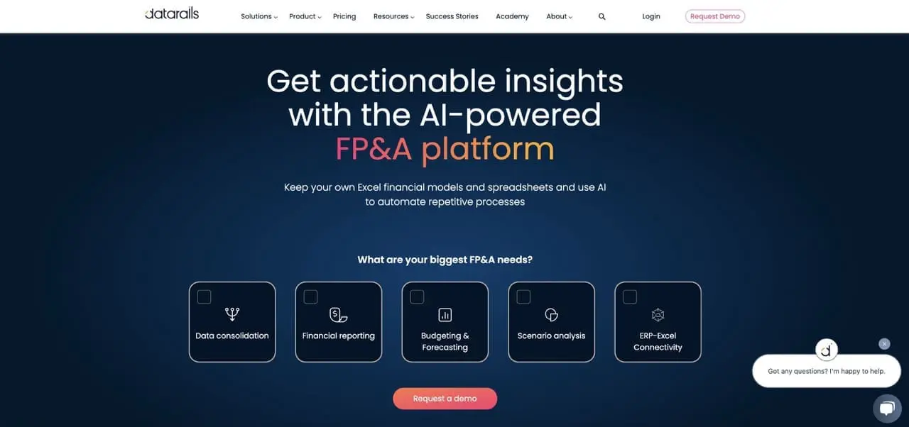 picture showing datarails one of profitability analysis software