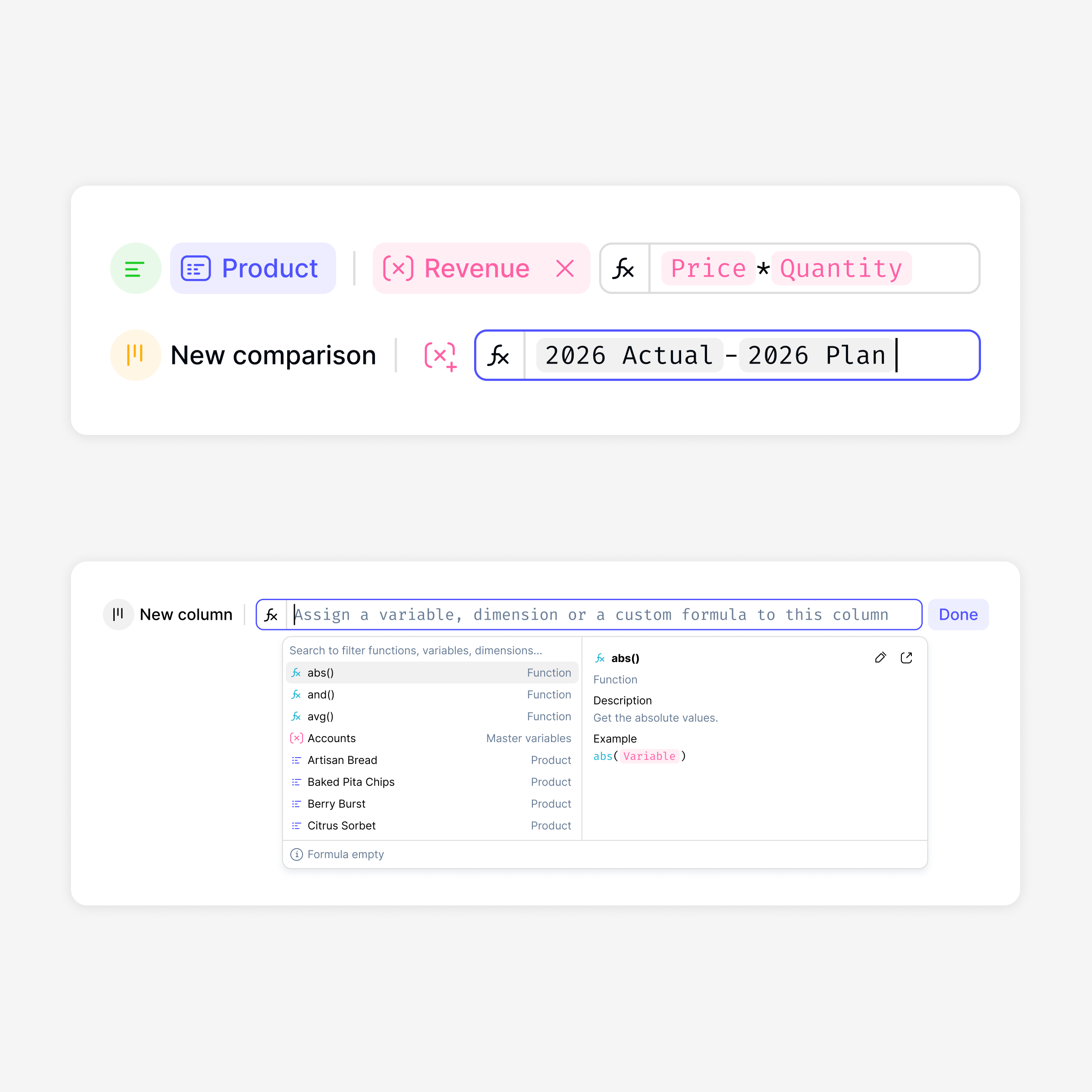 Write financial formulas in natural language3