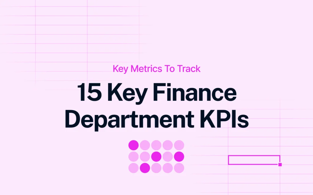 15 key finance department KPIs featured image