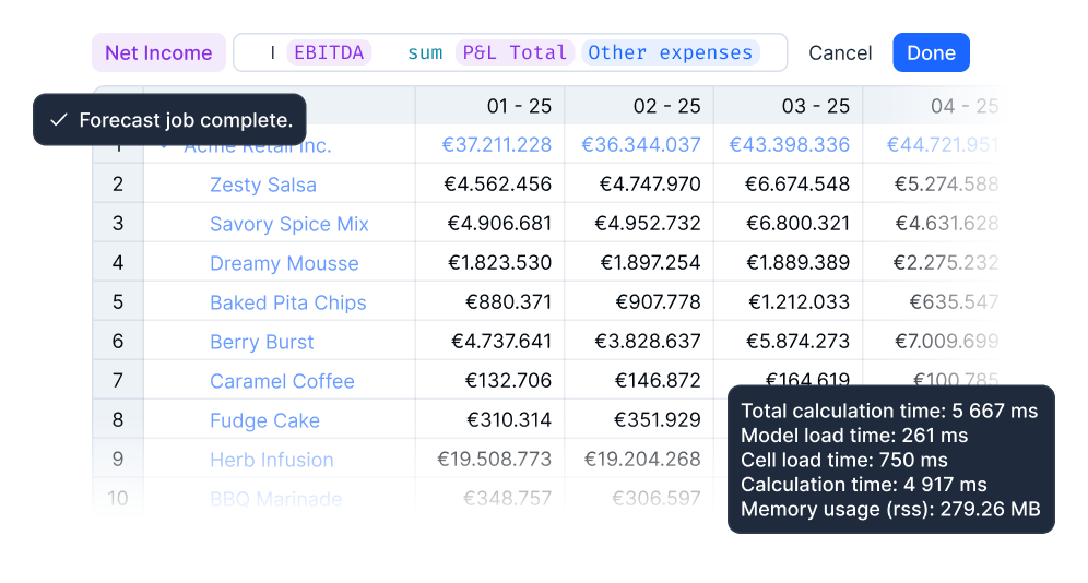 Calculation engine