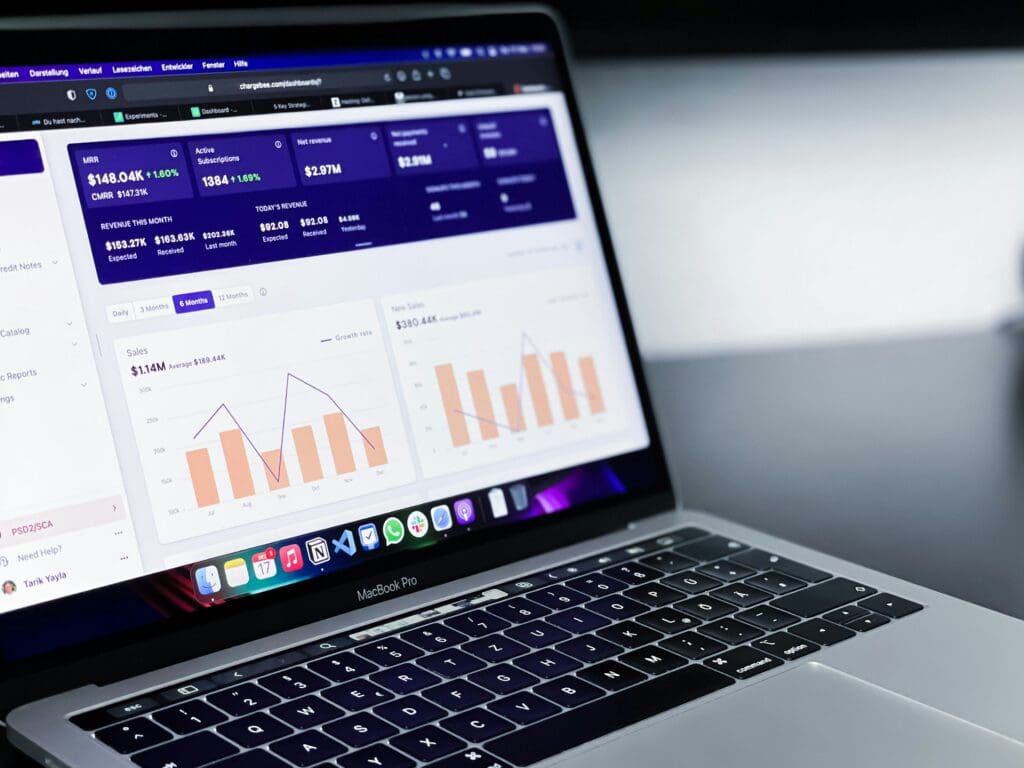 a chart showing results of financial analysis