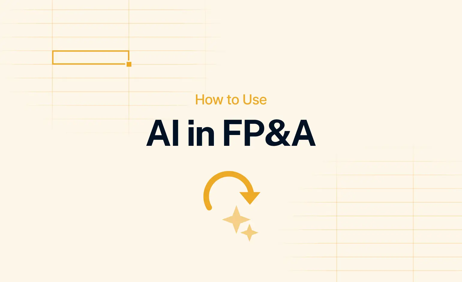 ai in fp&a cover image in yellow
