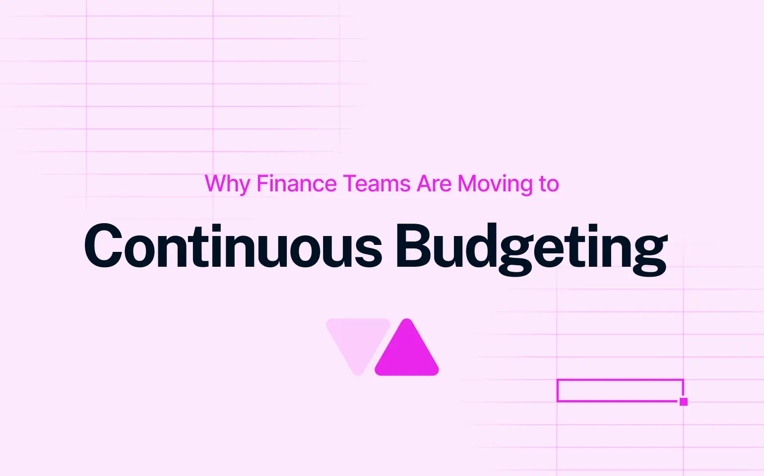 continuous budgeting cover in pink
