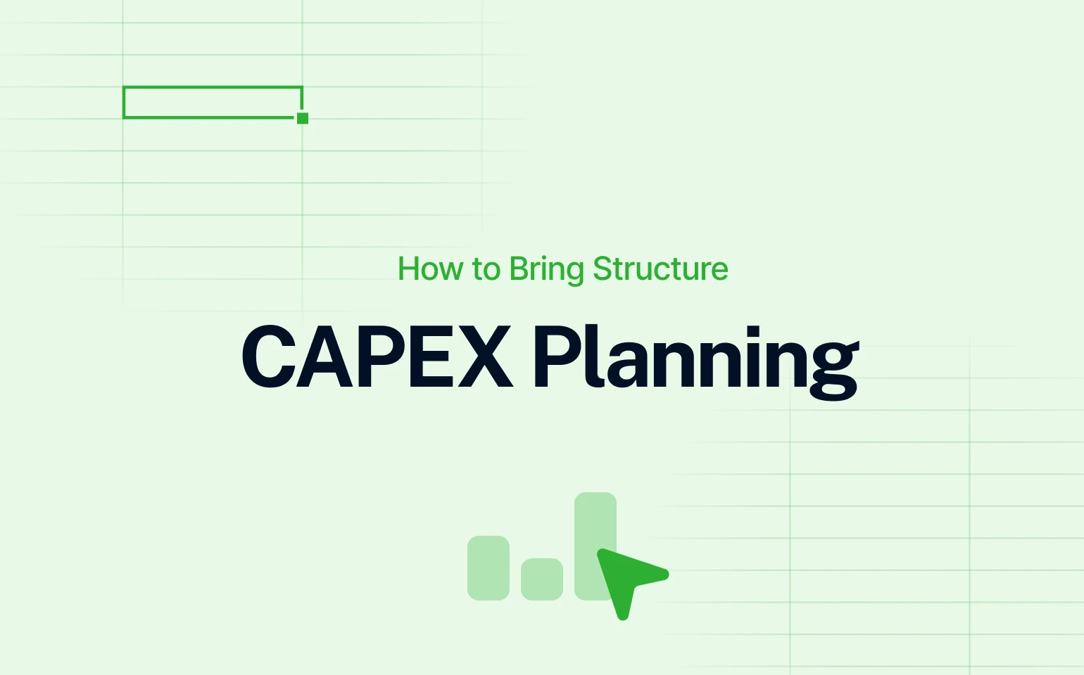 capex planning cover in green