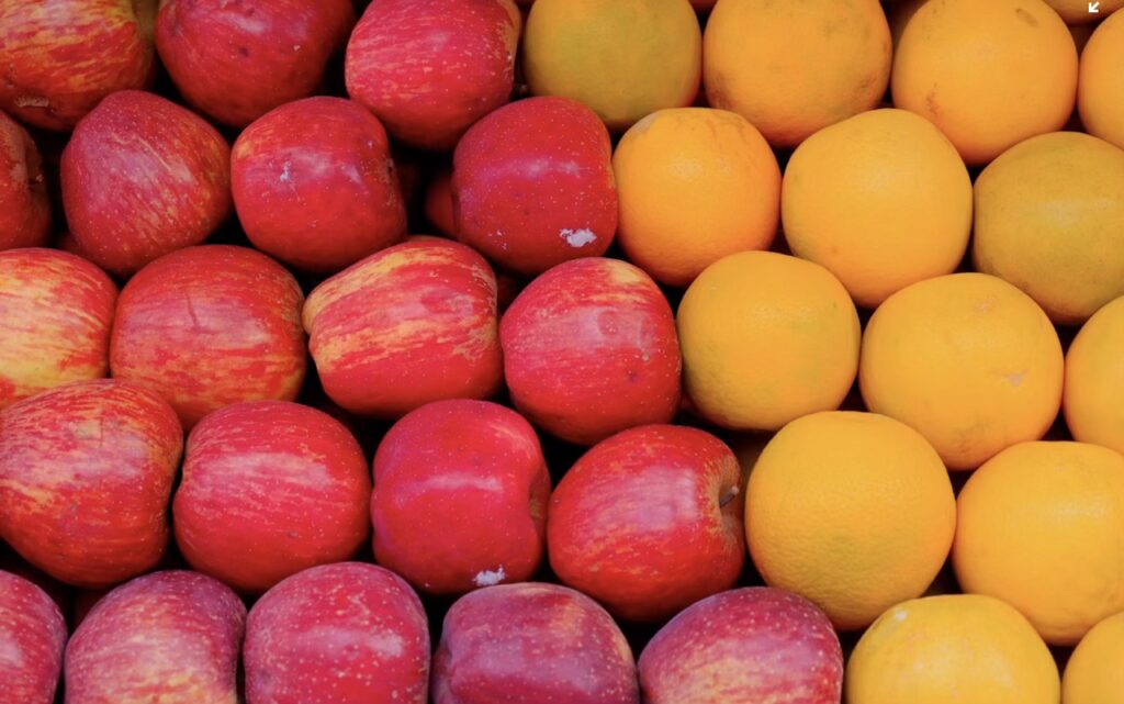 comparing apples and oranges in common size balance sheet