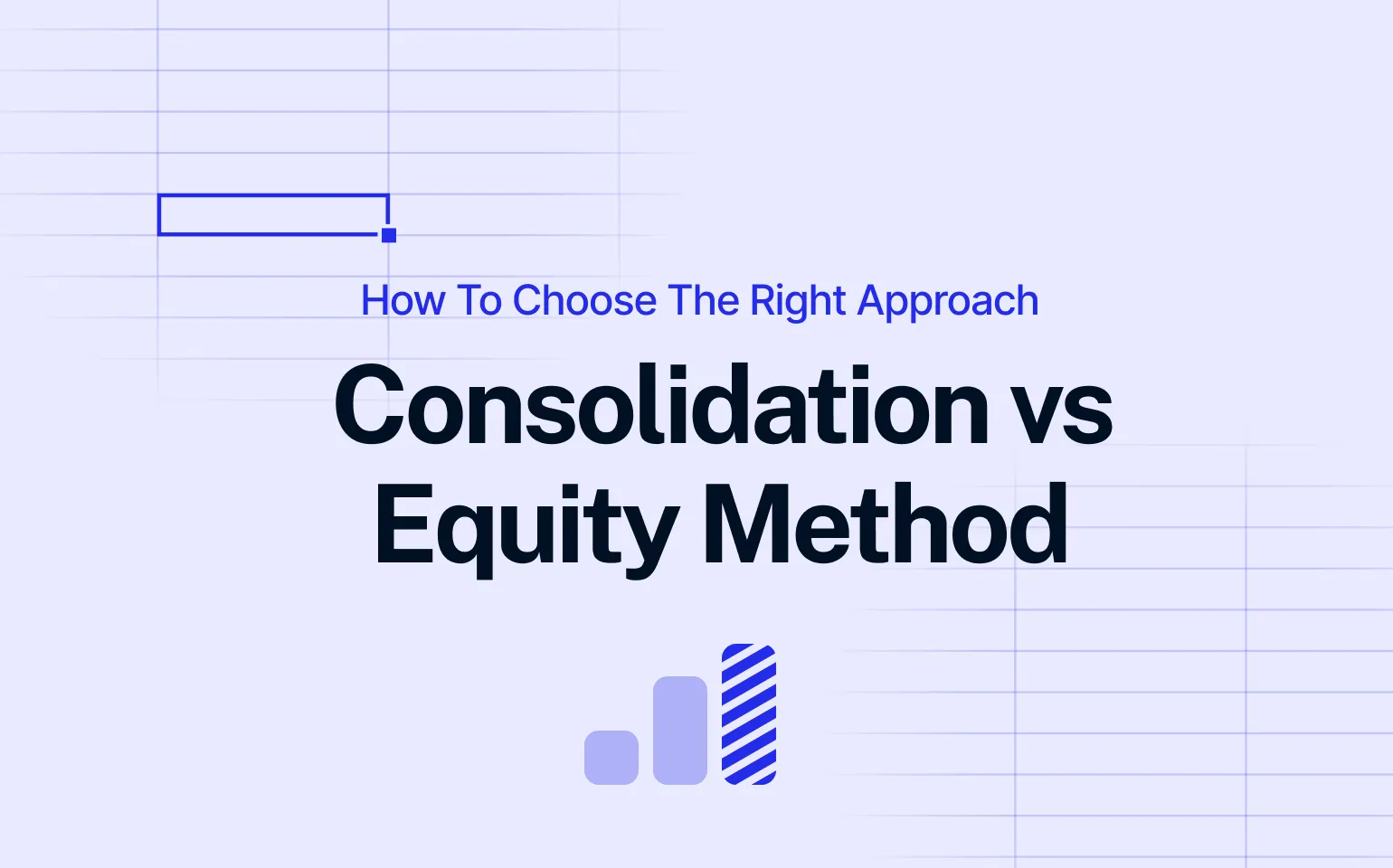 Consolidation vs Equity Method cover image in blue