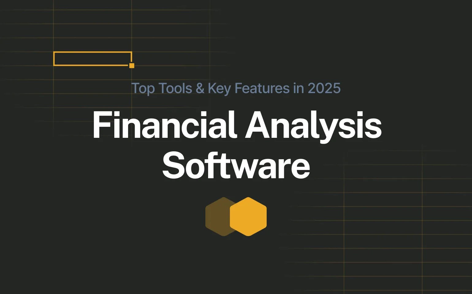 Financial analysis software cover image in yellow