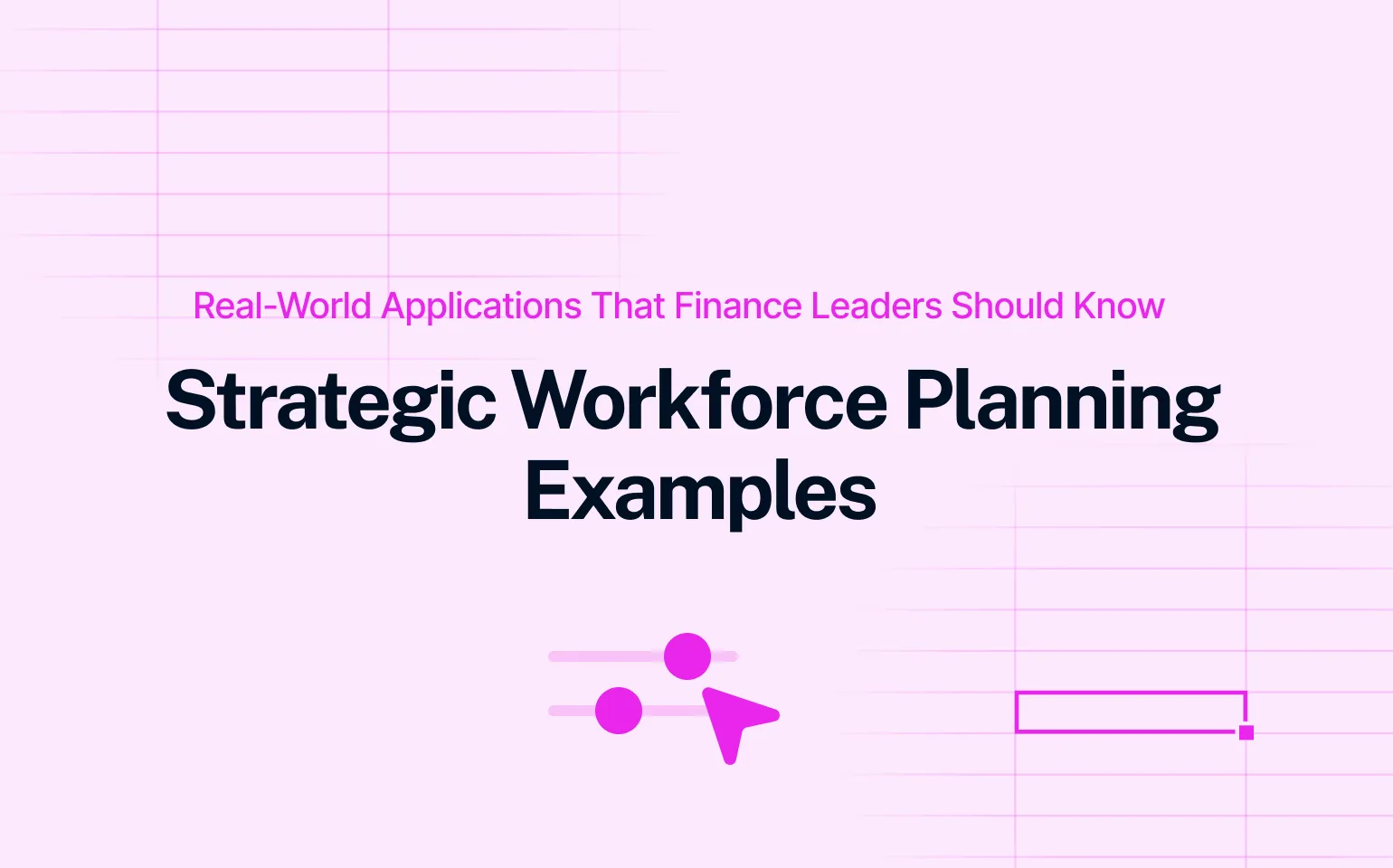 Strategic workforce planning examples cover image in pink