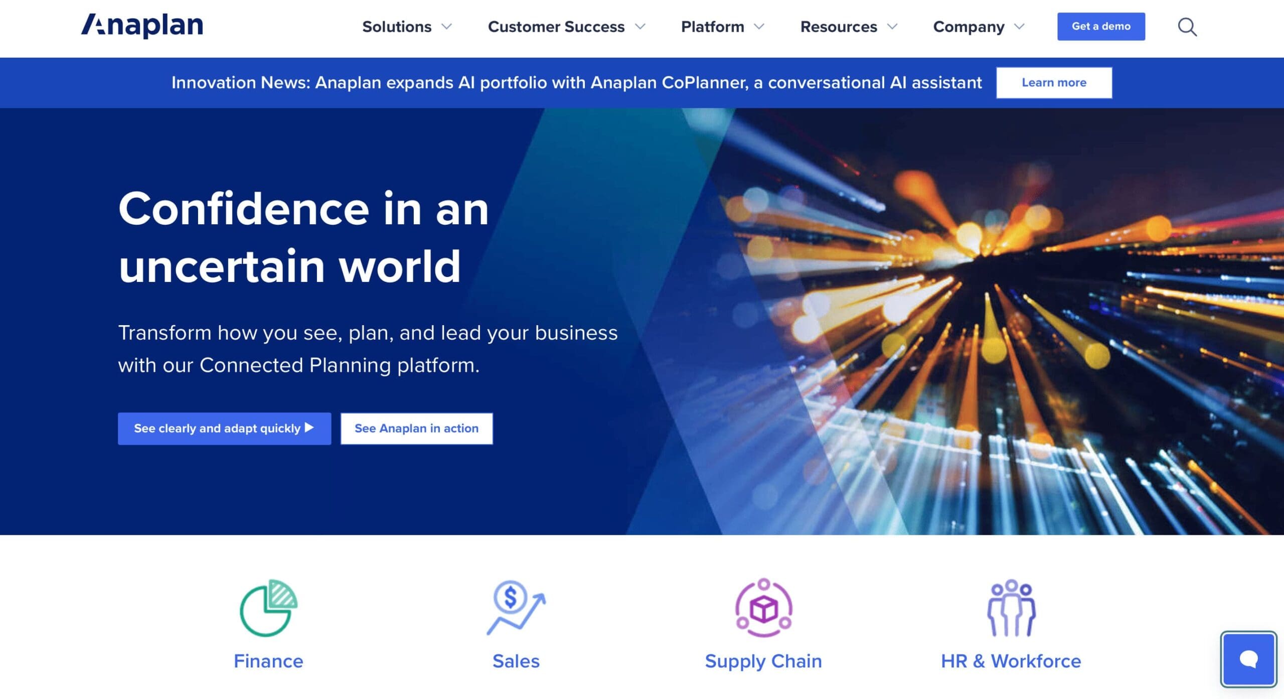 Anaplan screenshot