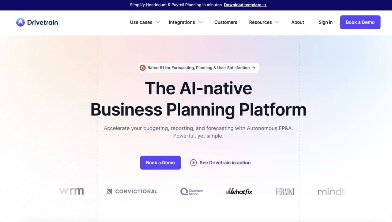 drivetrain homepage screenshot