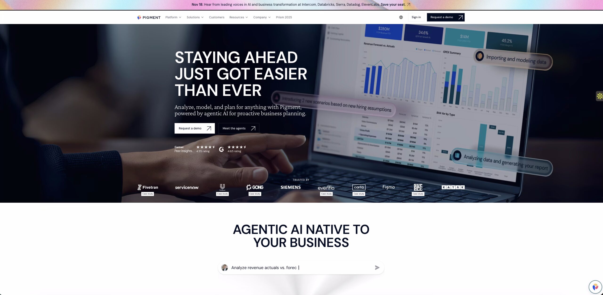 Pigment, capital budgeting software
