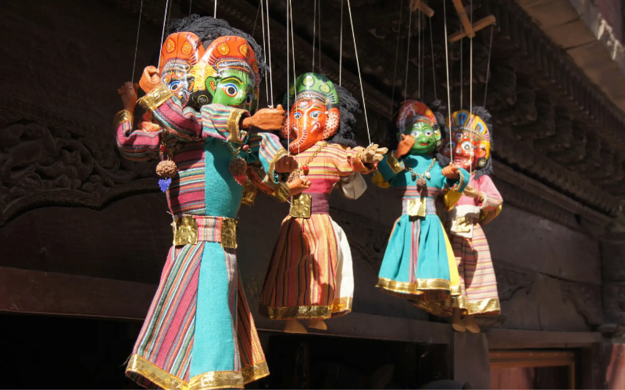 Visual metaphor of puppets on strings, representing how traditional enterprise software limits control and undermines user autonomy in enterprise software.