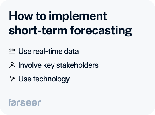 how to implement short-term forecasting