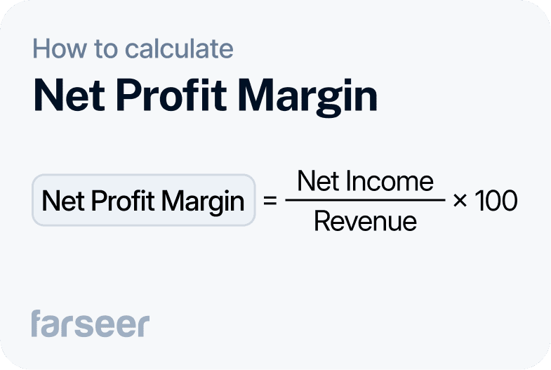 Net profit margin formula
